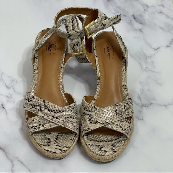 5/$30 G.H. Bass Kendall Espadrille Wedge Sandals Sz 9 - Picture 1 of 6